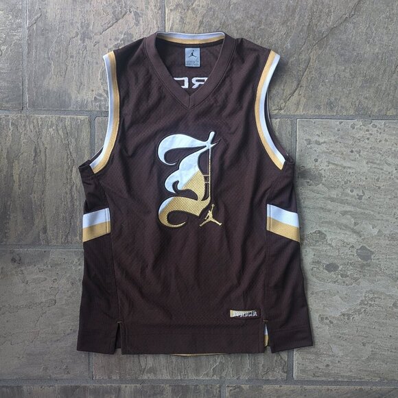 Jordan Other - Vintage Air Jordan Jersey Mens Brown Michael Jordan 23 Stitched Jumpman